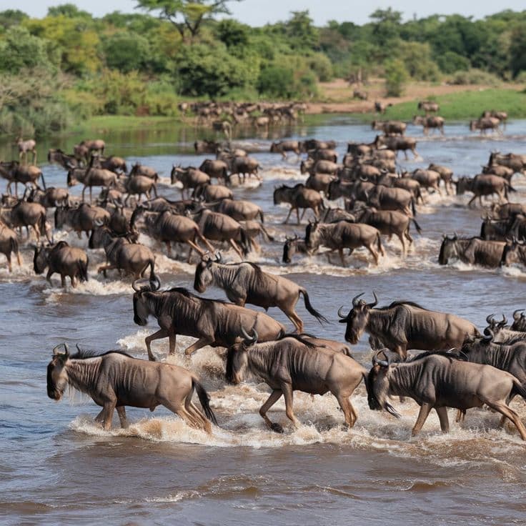 African savannah landscape